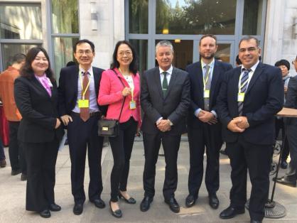 Délégation de CMI avec l’ambassadeur de Belgique en Chine, Marc Vinck (3ème à gauche)