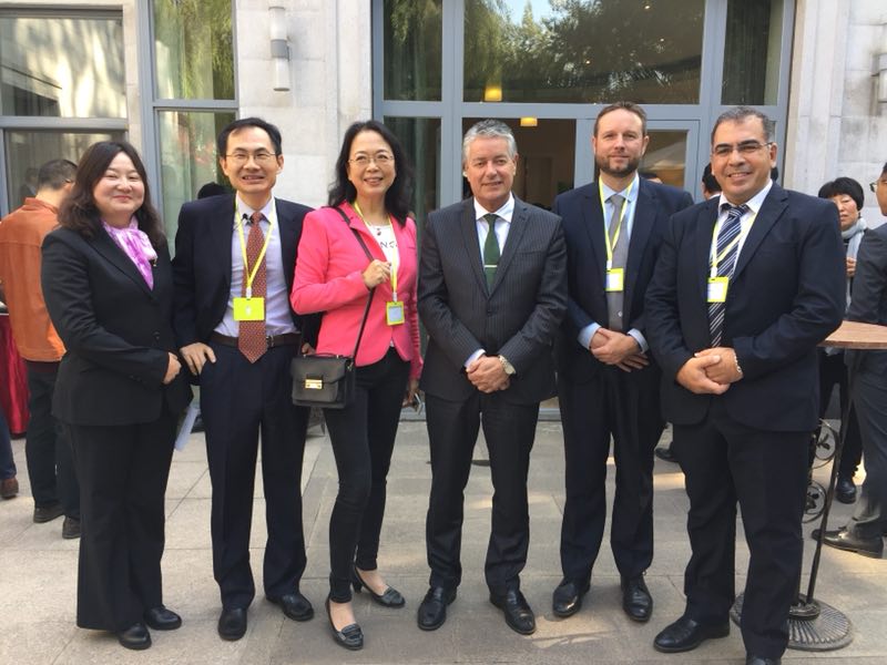 Délégation de CMI avec l’ambassadeur de Belgique en Chine, Marc Vinck (3ème à gauche)