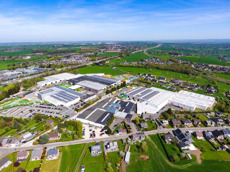 site Joskin Soumagne vu du ciel