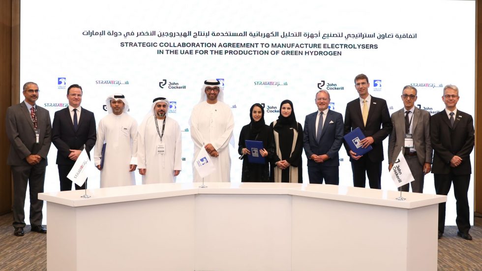 John Cockerill to boost UAE's Hydrogen Economy with ADNOC and Strata