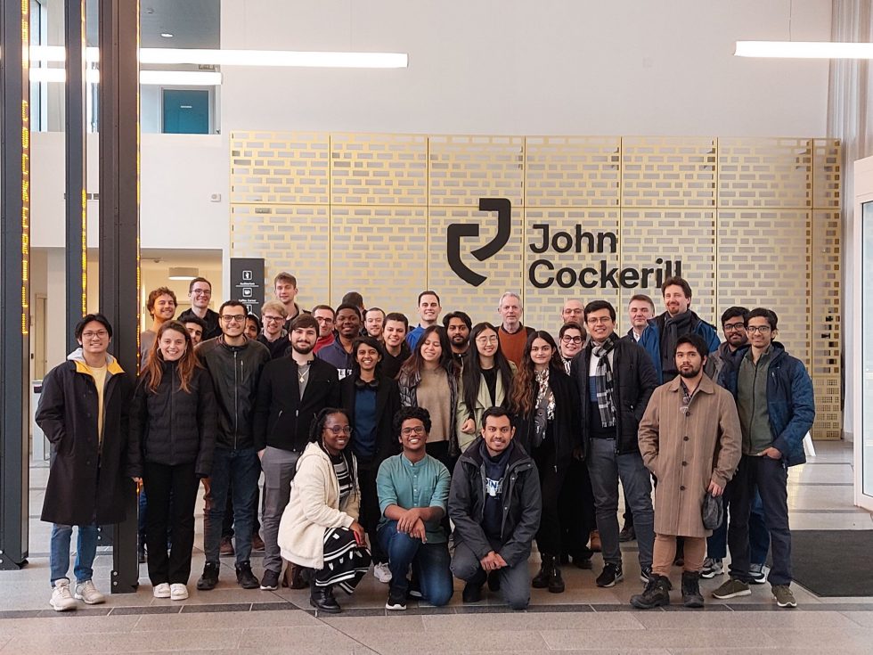 group of people in a company hall