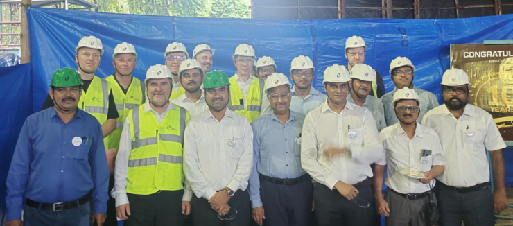 Indian teams celebrating 10 years without accident
