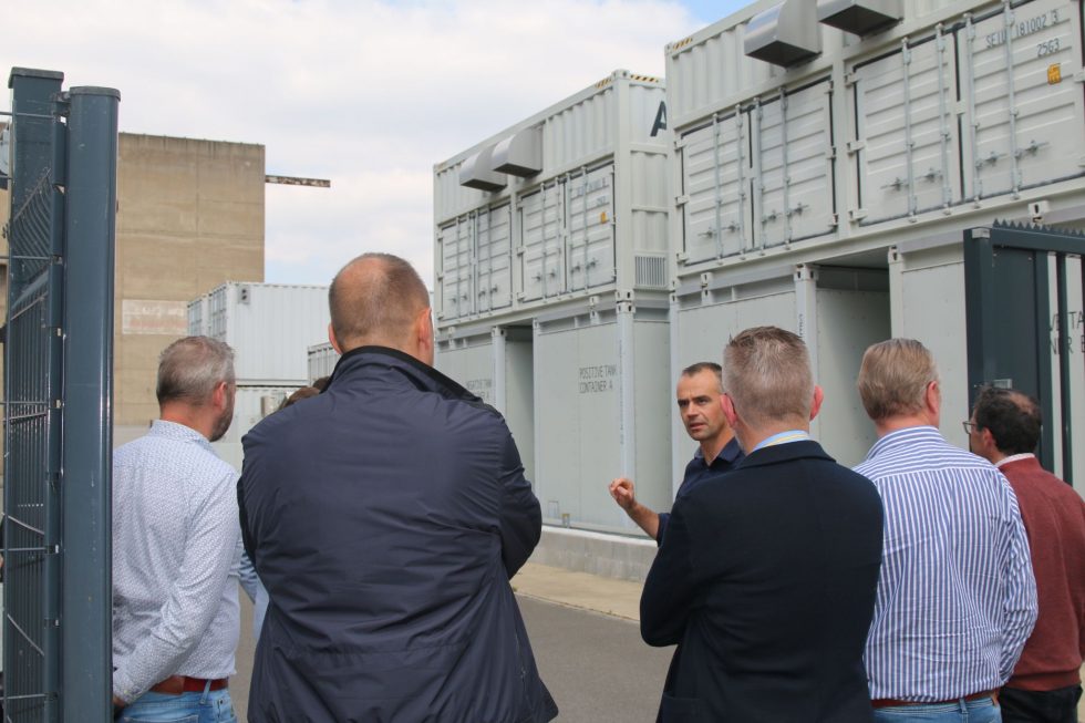 transport and logistics experts discovering John Cockerill's energy hub and fast chargers