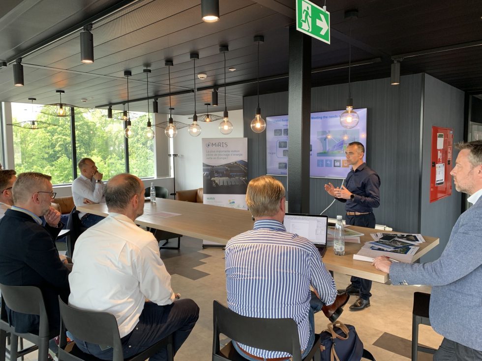 transport and logistics experts discovering John Cockerill's energy hub and fast chargers