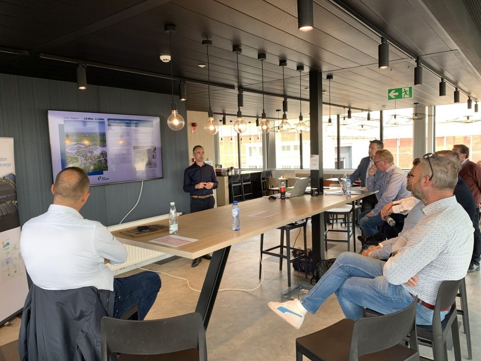 transport and logistics experts discovering John Cockerill's energy hub and fast chargers