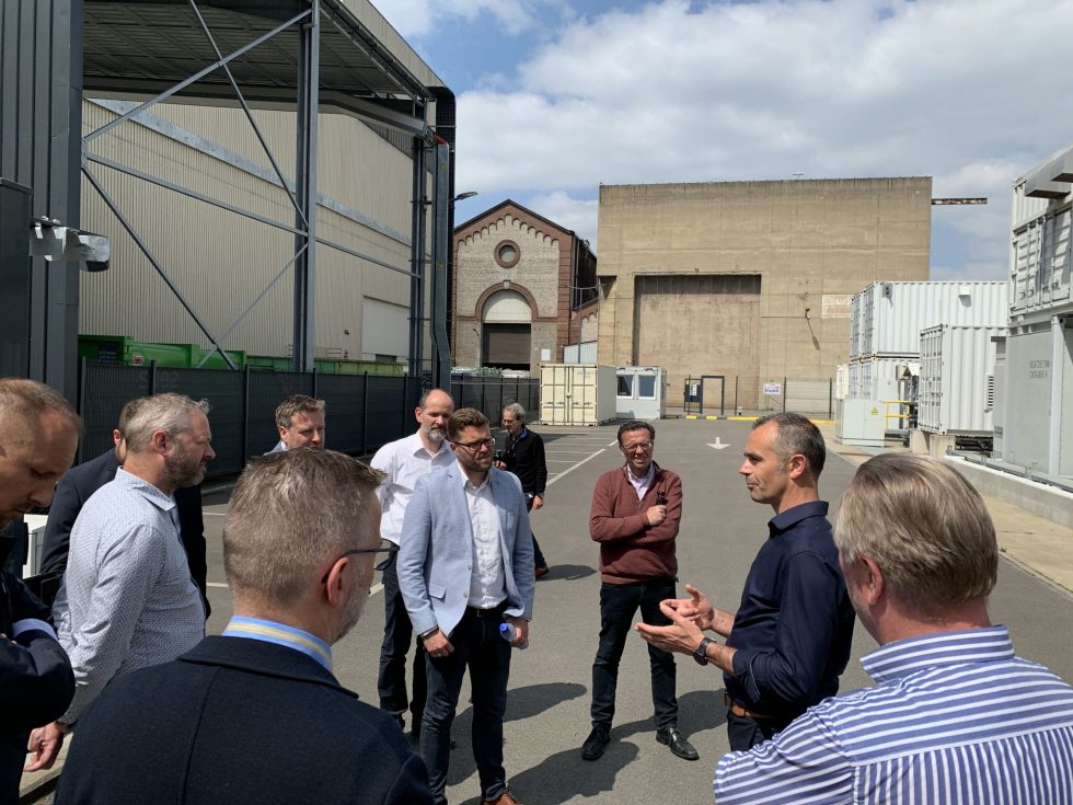 transport and logistics experts discovering John Cockerill's energy hub and fast chargers