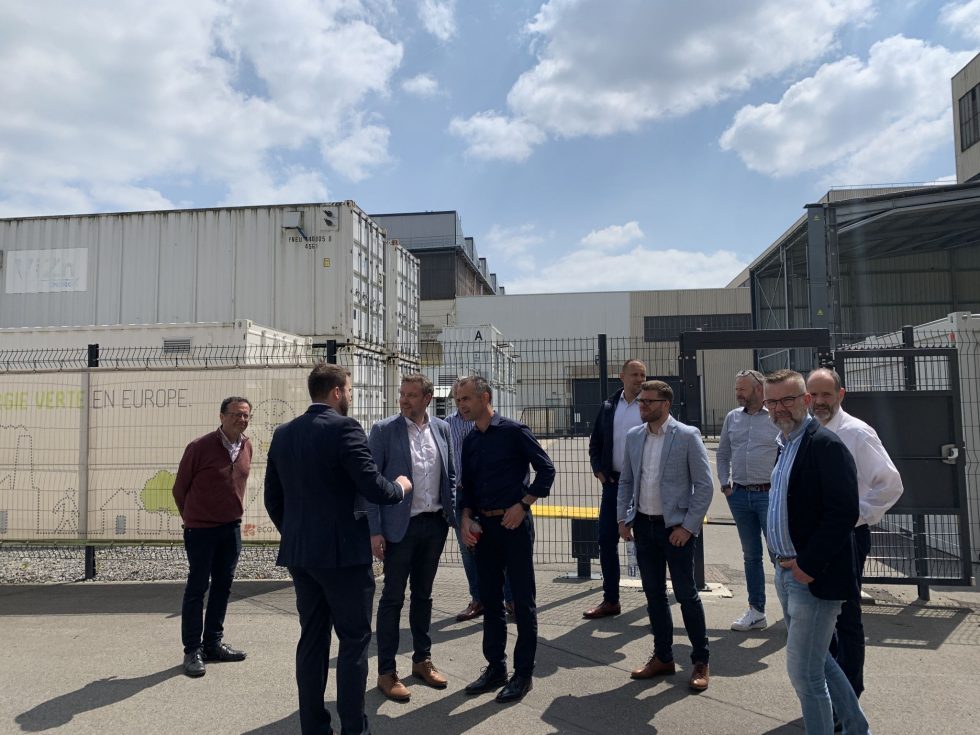 transport and logistics experts discovering John Cockerill's energy hub and fast chargers