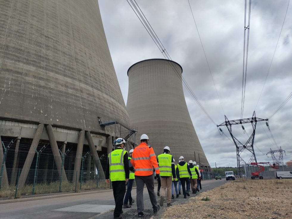 tour de refroidissement John Cockerill Hamon à la centrale nucléaire de Belleville (France)