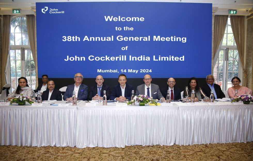 John Cockerill India Limited’s 38th Annual General Meeting