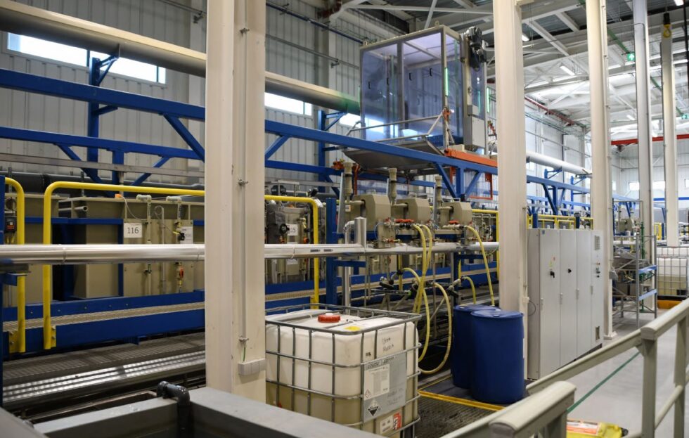 Surface Treatment Galvatek Chemical Cleaning Line aviation industry