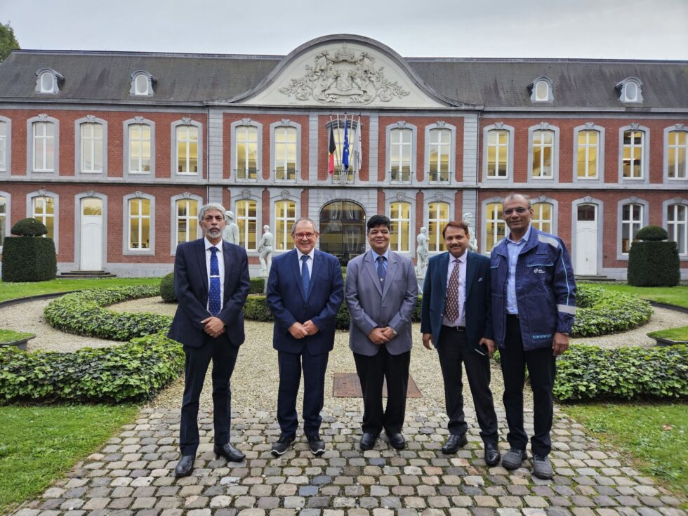 Steel Authority of India Limited (STAIL) delegation visit John Cockerill CRM Group ArcelorMittal Kessales Jet Vapor Deposition (JVD)